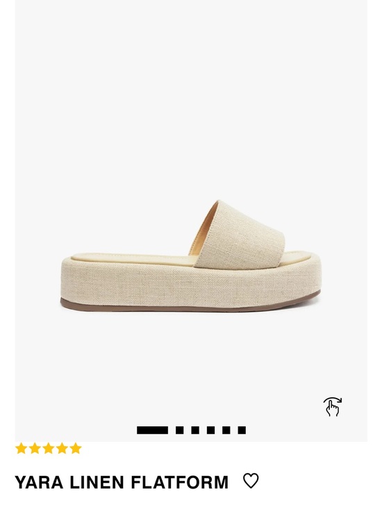 SCHUTZ Shoes - Schutz Yara Linen “Flatform” Sandal - Beige